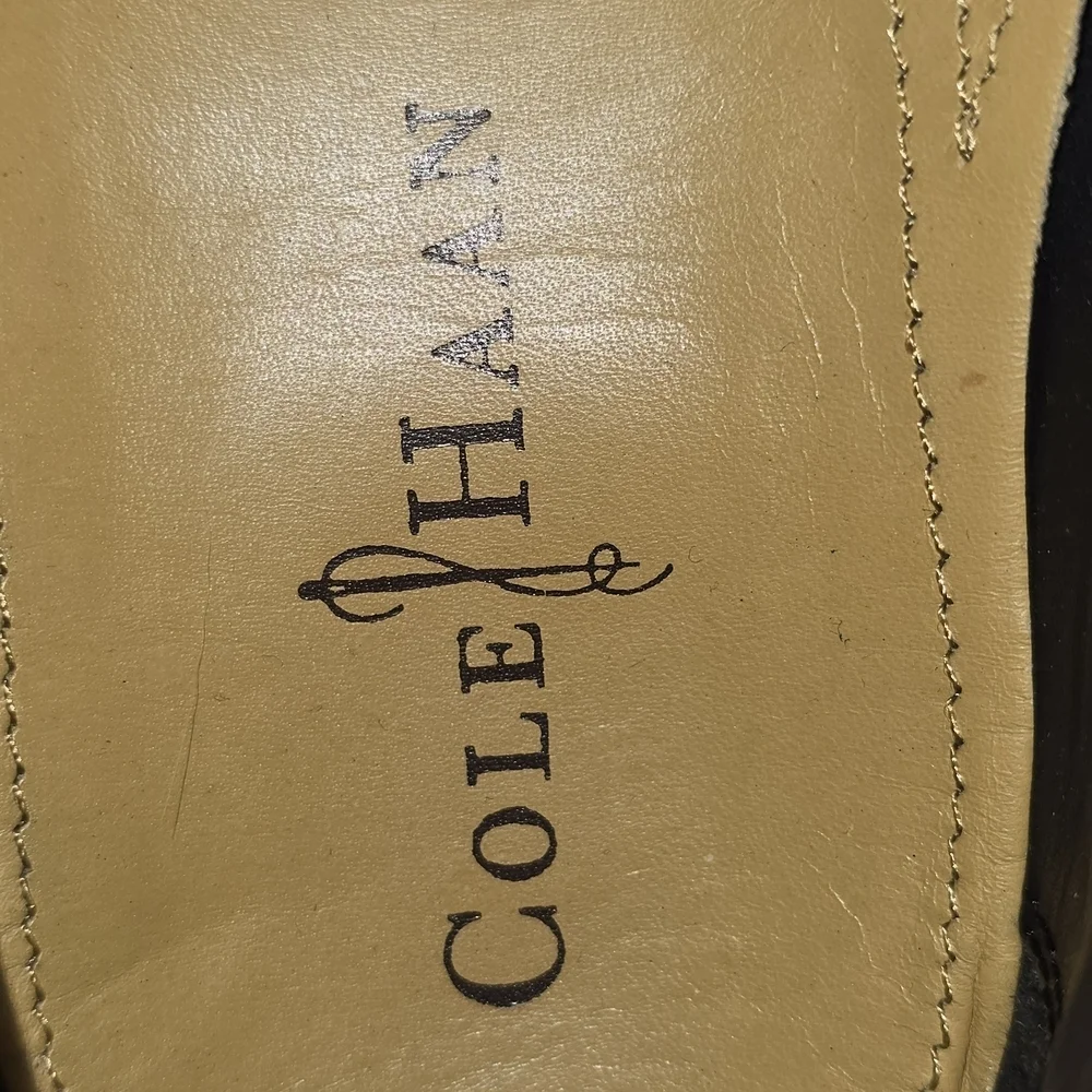 COLE HAAN BECKETT DERBY OXFORD SHOES LEATHER LACE UP MENS BLACK SIZE 9M